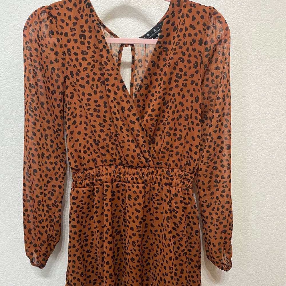 Trixxi cheetah print check